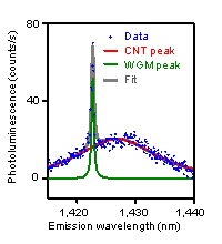 PL of a nanotube on a microdisk